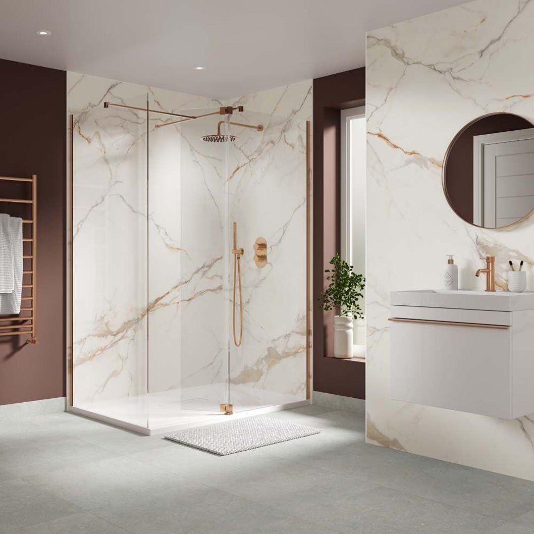 Verona Aqua Wall Corinthia SPC Wall Panel 2400x950x6mm - Box of 2 - JJ Building Materials