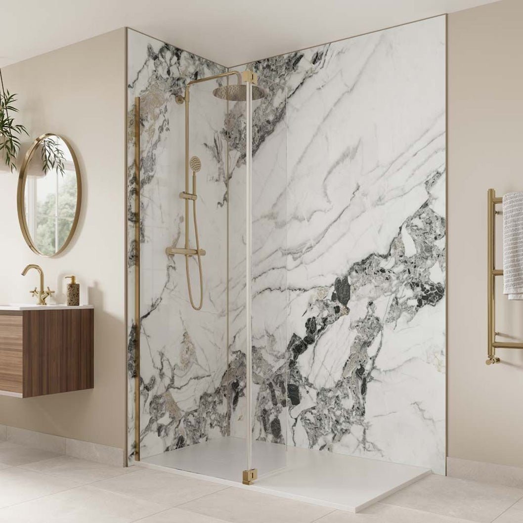 Verona Aqua Wall Olympus Gloss SPC Wall Panel 2400x950x6mm - Box of 2 - JJ Building Materials