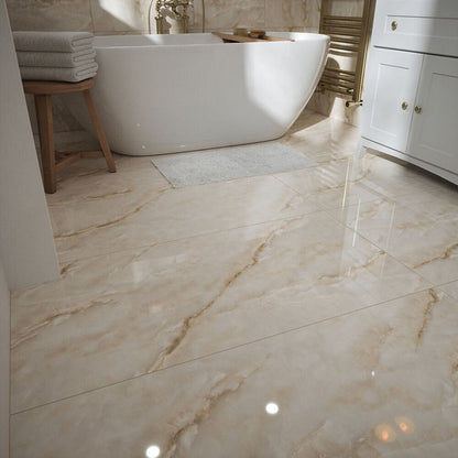 Verona Athena Pearl Wall & Floor Tile 600x1200mm - JJ Building Materials