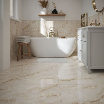 Verona Athena Pearl Wall & Floor Tile 600x600mm - JJ Building Materials