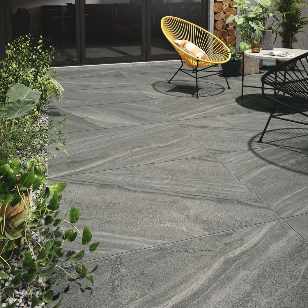 Verona Brit Stone Outdoor Porcelain Floor Tile 900x600x20mm - JJ Building Materials