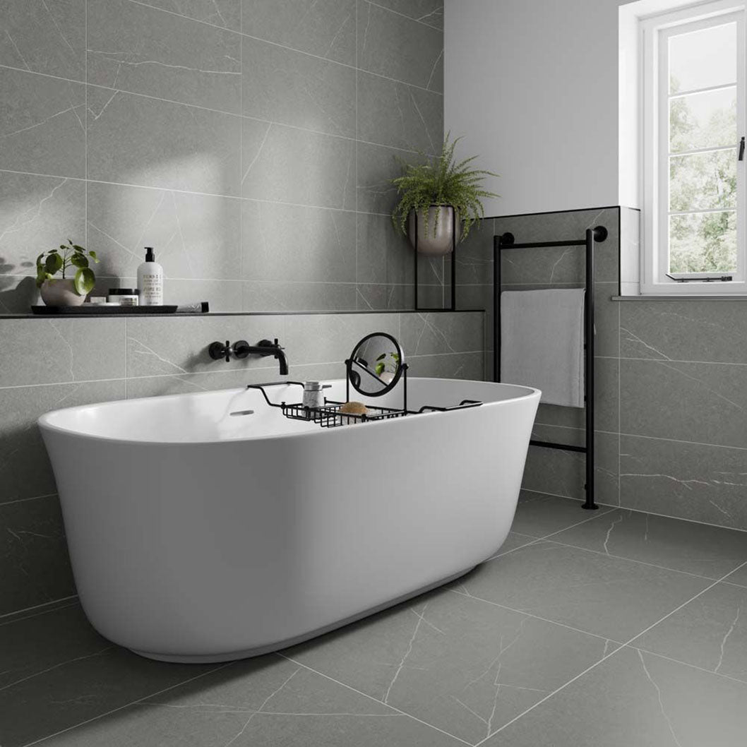 Verona Capri Grey Wall & Floor Tile 600x600mm - JJ Building Materials
