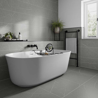 Verona Capri Grey Wall & Floor Tile 600x600mm - JJ Building Materials