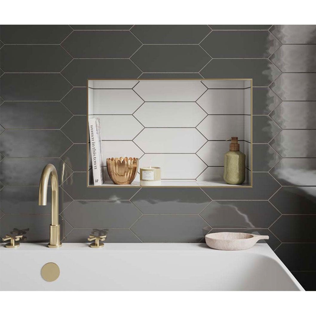 Verona Cast White Wall Tile 100x300mm - JJ Building Materials