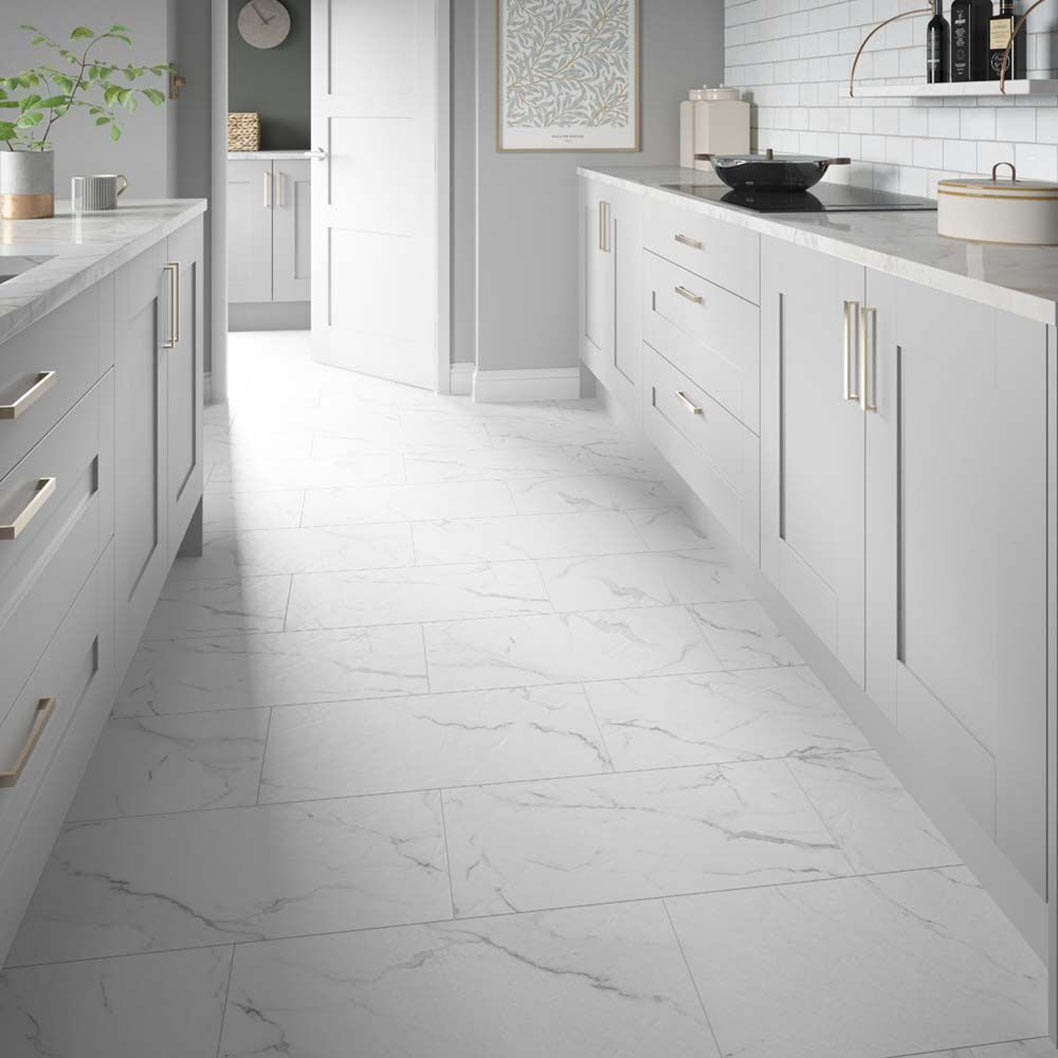 Verona Castello Marble White Tile 305x610mm - Pack of 10 - JJ Building Materials