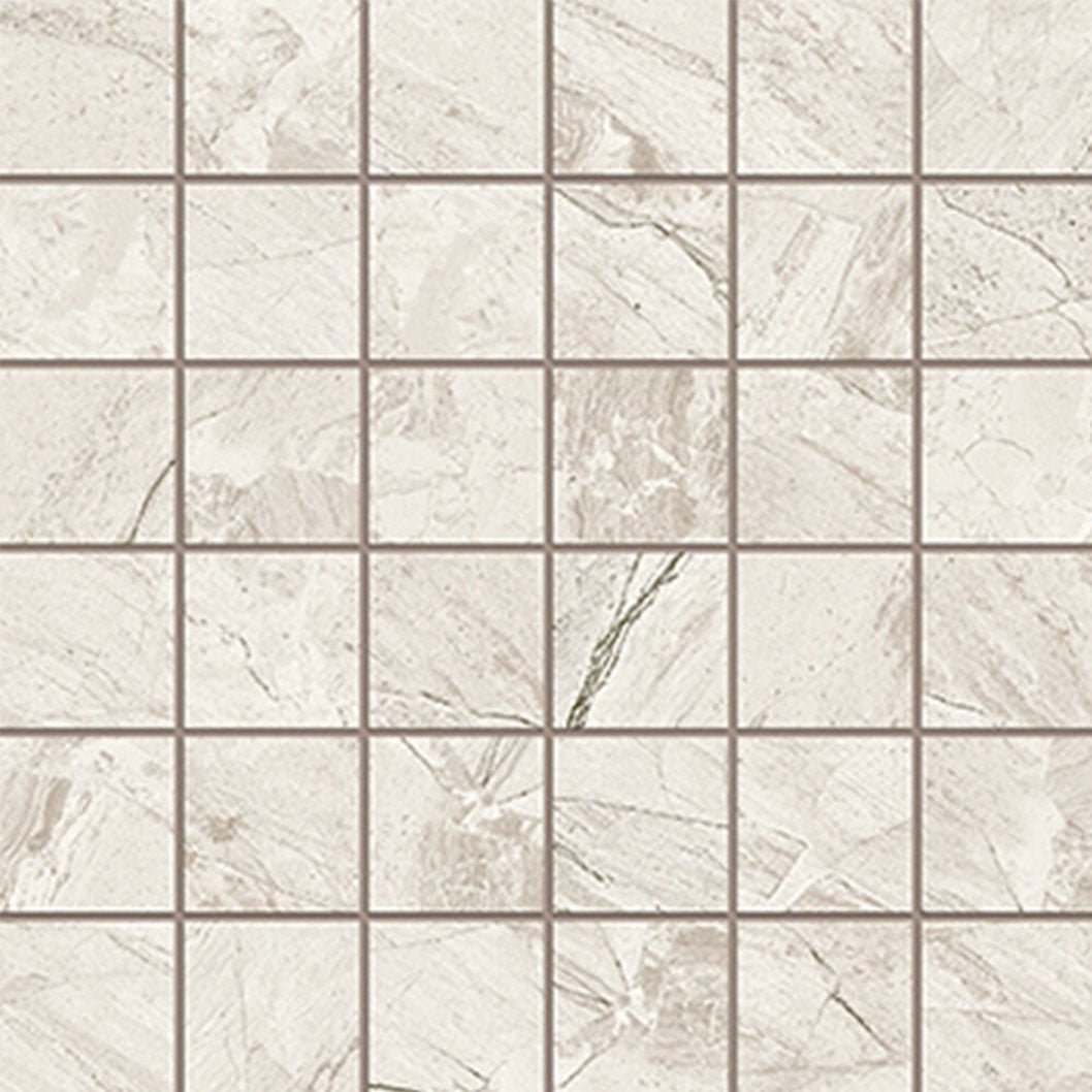 Verona Earthsong White Porcelain Mosaic 300x300mm - JJ Building Materials