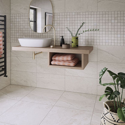 Verona Earthsong White Wall & Floor Tile 300x600mm - JJ Building Materials