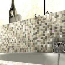 Verona Emperador Cream Glass/Stone Mix Mosaic 300x300mm - JJ Building Materials