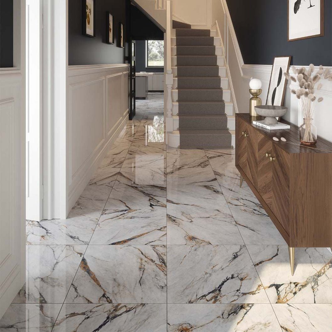 Verona Hestia Viola Marble Wall & Floor Tile 600x600mm - JJ Building Materials