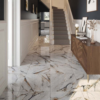 Verona Hestia Viola Marble Wall & Floor Tile 600x600mm - JJ Building Materials