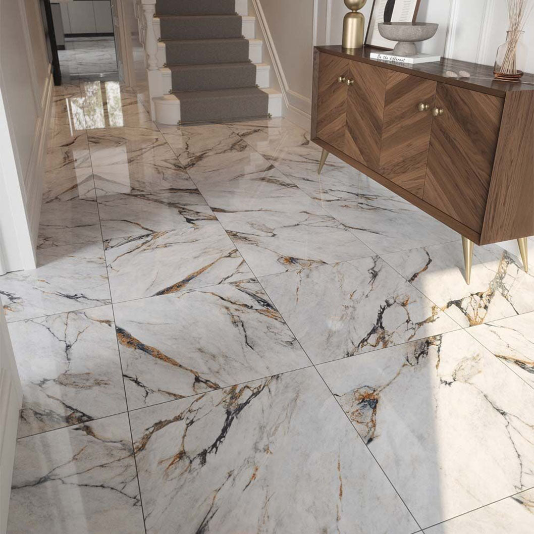 Verona Hestia Viola Marble Wall & Floor Tile 600x600mm - JJ Building Materials