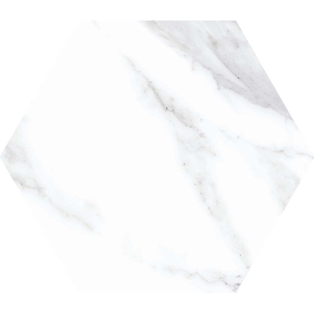 Verona Hex Marble Wall & Floor Tile 175x202mm - JJ Building Materials