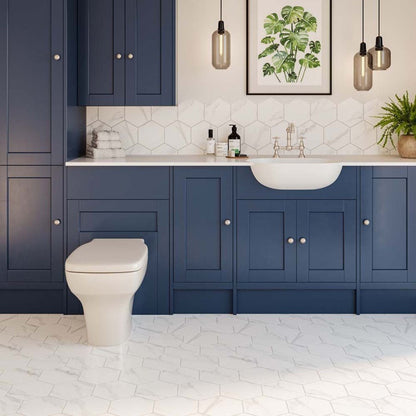Verona Hex Marble Wall & Floor Tile 175x202mm - JJ Building Materials