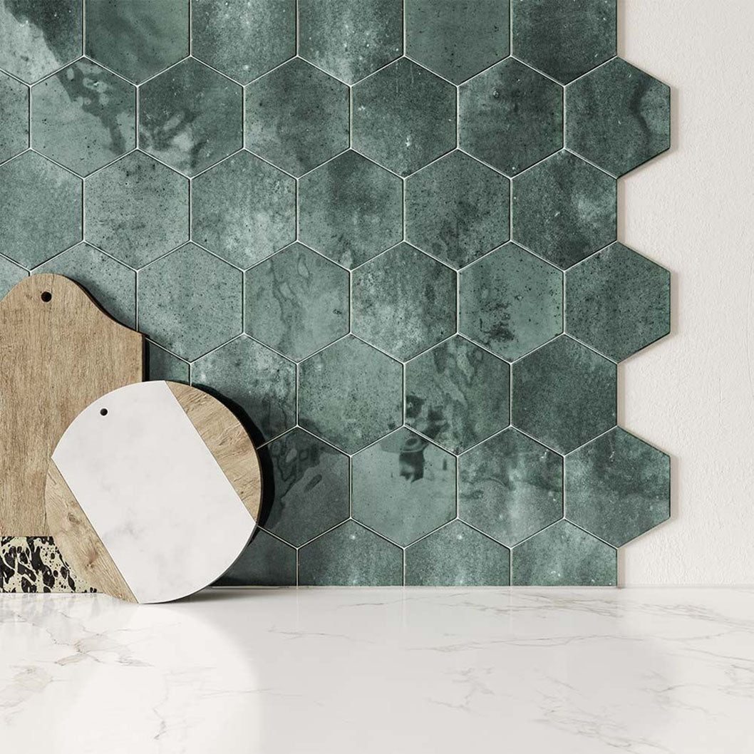Verona Hope Hexagon Wall Tile 150x173mm - JJ Building Materials