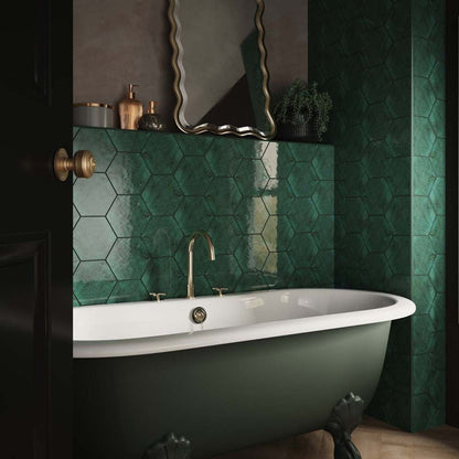 Verona Hope Hexagon Wall Tile 150x173mm - JJ Building Materials