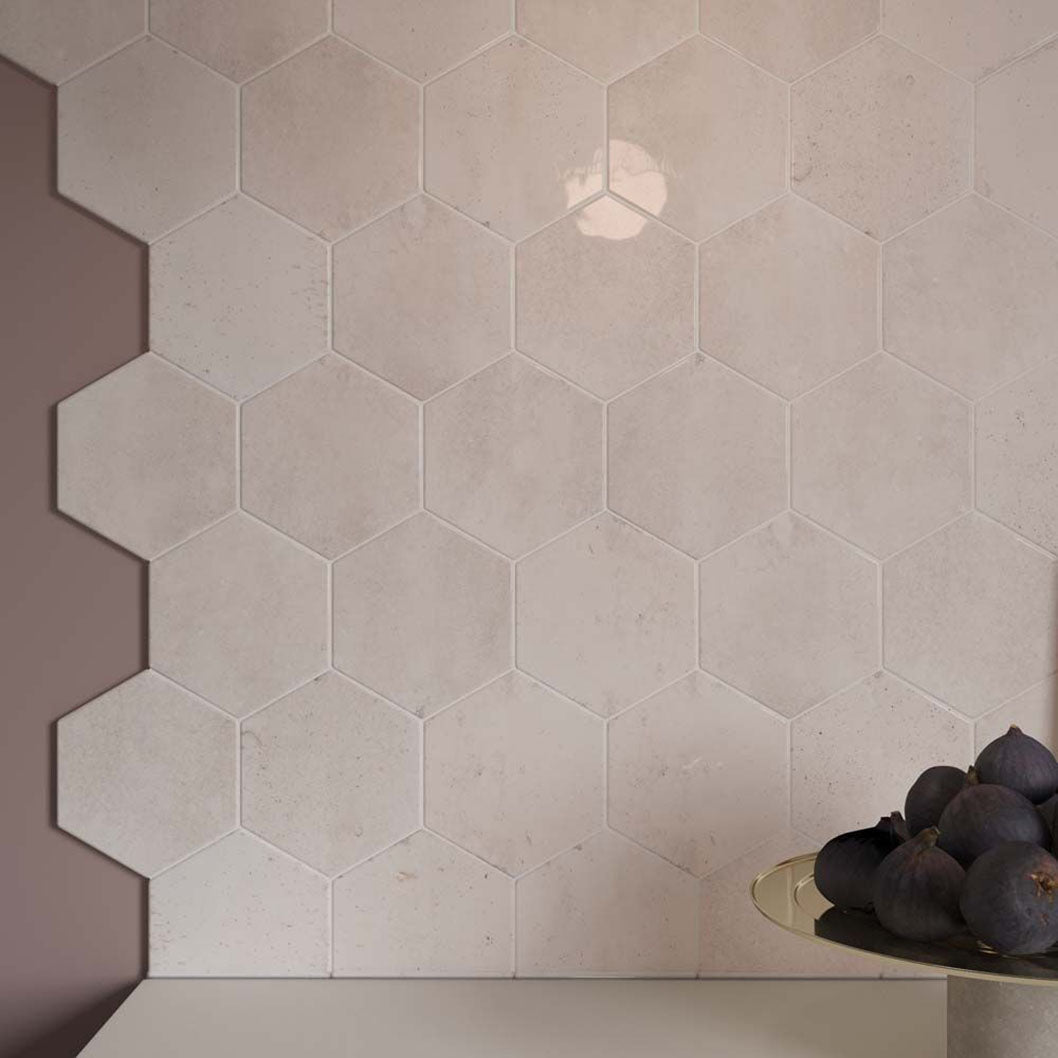 Verona Hope Hexagon Wall Tile 150x173mm - JJ Building Materials