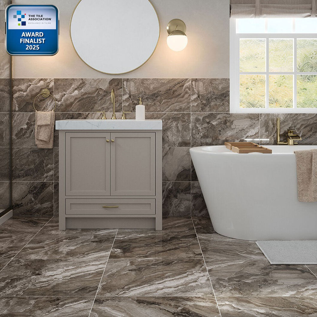 Verona Kore Slate Grey Wall & Floor Tile 300x600mm - JJ Building Materials
