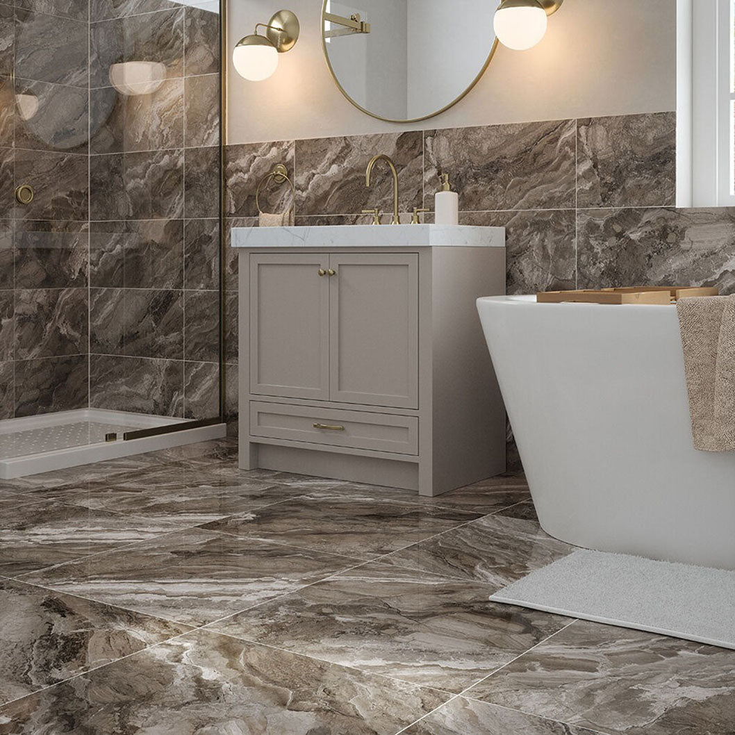 Verona Kore Slate Grey Wall & Floor Tile 300x600mm - JJ Building Materials