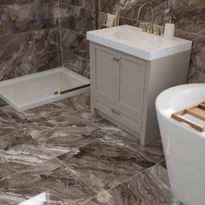 Verona Kore Slate Grey Wall & Floor Tile 600x600mm - JJ Building Materials