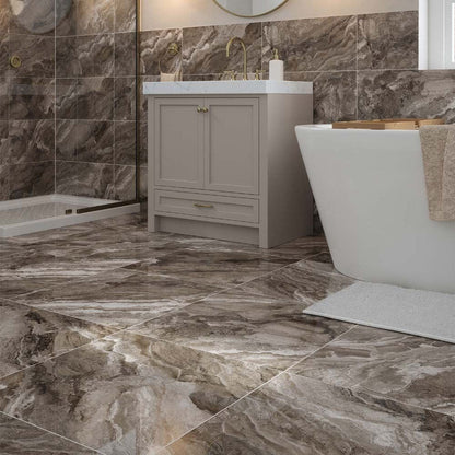 Verona Kore Slate Grey Wall & Floor Tile 600x600mm - JJ Building Materials