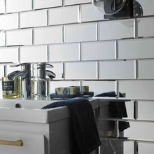 Verona Lumiere Bevel Mirror Brick Mosaic 300x305mm - JJ Building Materials