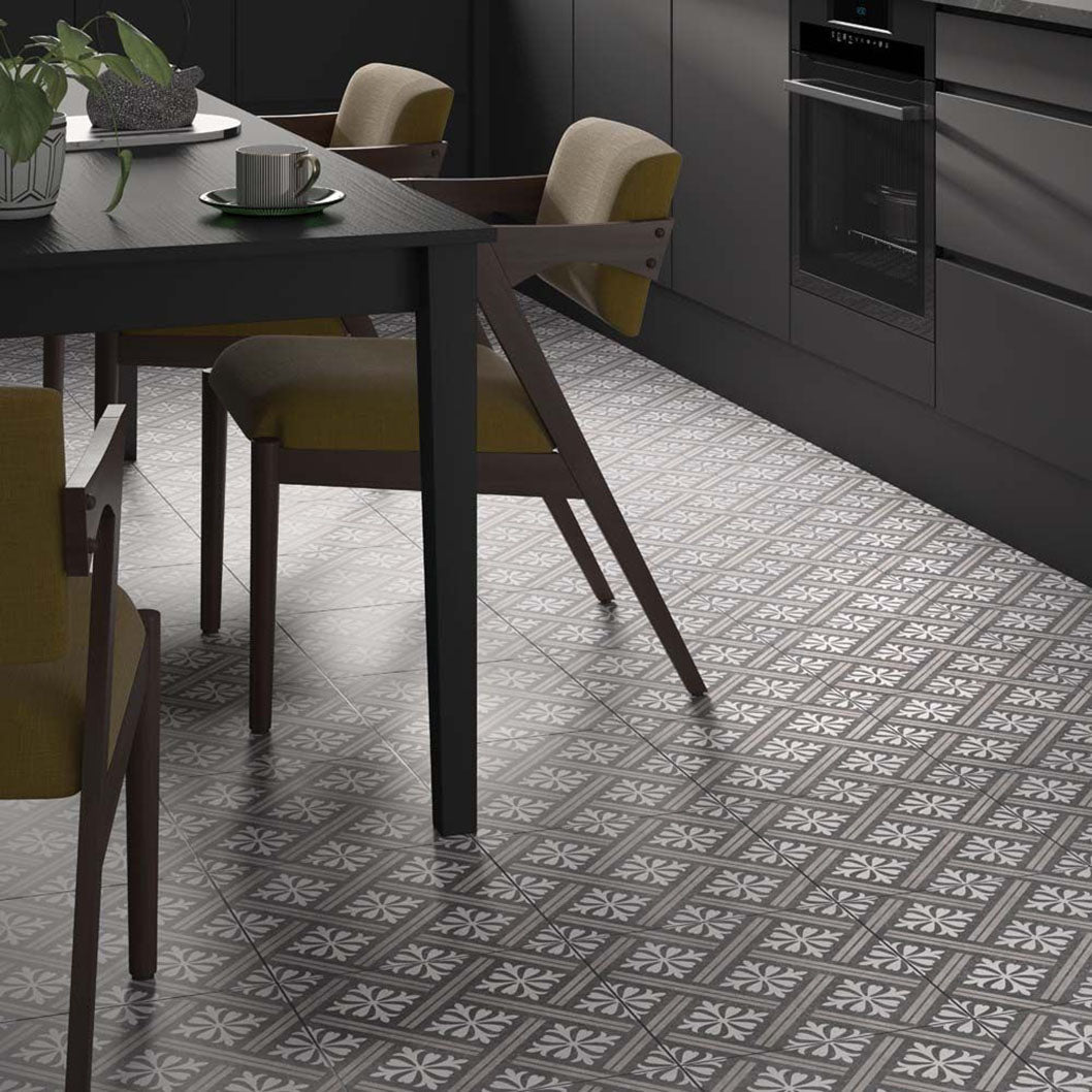 Verona Mondrian Patterned Wall & Floor Tile 335x335mm - JJ Building Materials
