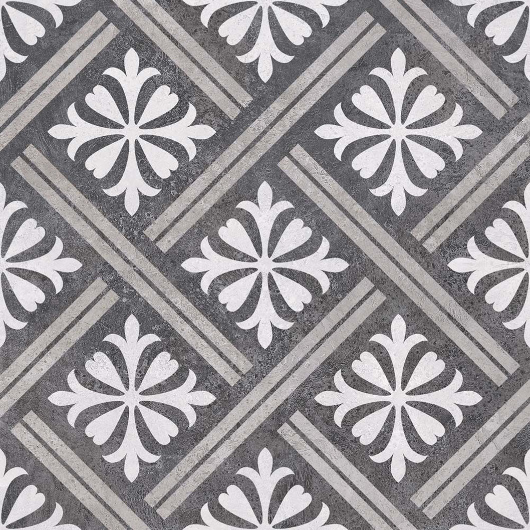 Verona Mondrian Patterned Wall & Floor Tile 335x335mm - JJ Building Materials