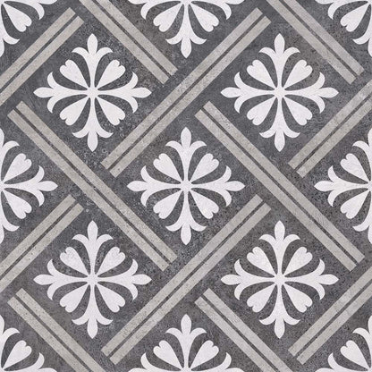 Verona Mondrian Patterned Wall & Floor Tile 335x335mm - JJ Building Materials