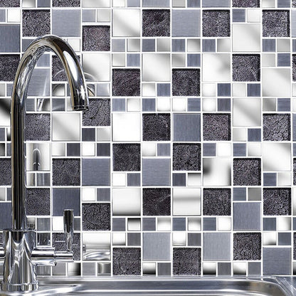 Verona Moonlight Glass/Metal Mix Modular Mosaic 300x300mm - JJ Building Materials