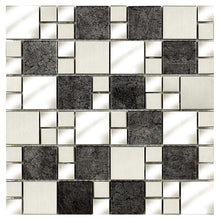 Verona Moonlight Glass/Metal Mix Modular Mosaic 300x300mm - JJ Building Materials