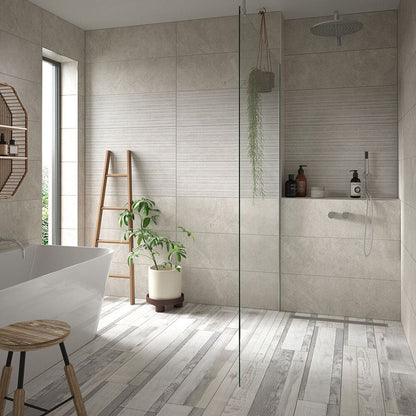 Verona Pueblo Silver Wall Tile 300x900mm - JJ Building Materials