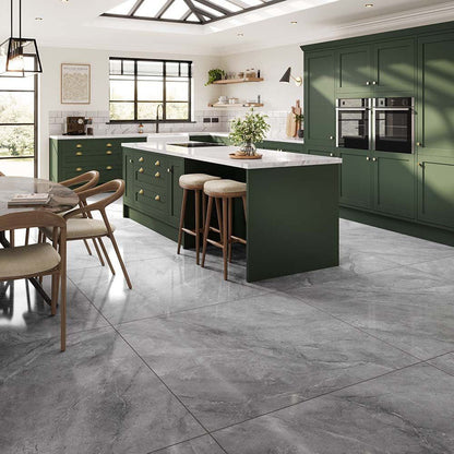 Verona Selene Silver Wall & Floor Tile 1000x1000mm - JJ Building Materials