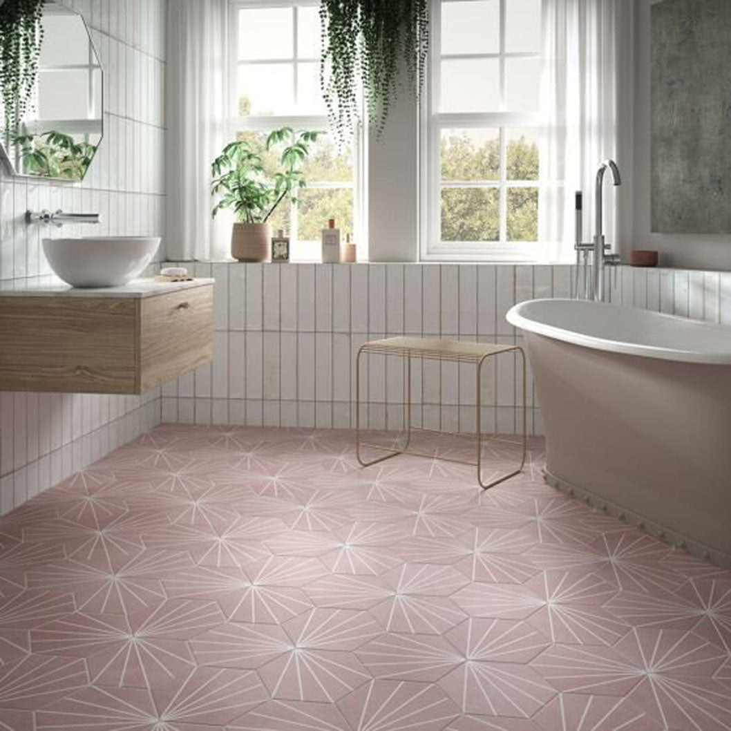 Verona Sunburst Wall & Floor Tile 232x267mm - JJ Building Materials