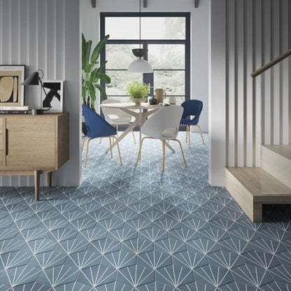 Verona Sunburst Wall & Floor Tile 232x267mm - JJ Building Materials