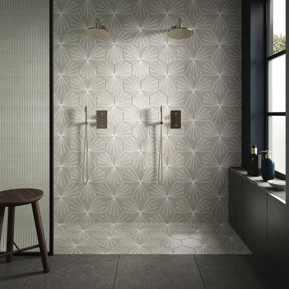 Verona Sunburst Wall & Floor Tile 232x267mm - JJ Building Materials