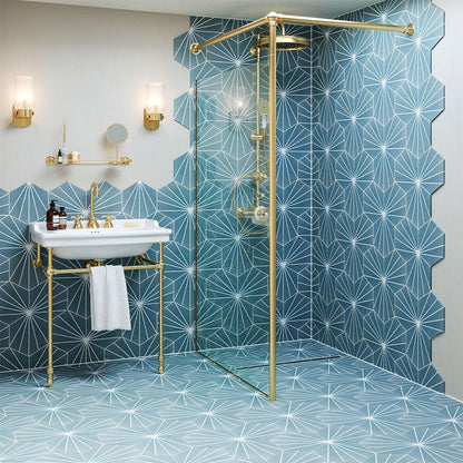 Verona Sunburst Wall & Floor Tile 232x267mm - JJ Building Materials