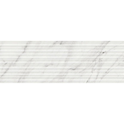 Verona Terma White Décor Wall Tile 250x750mm - JJ Building Materials