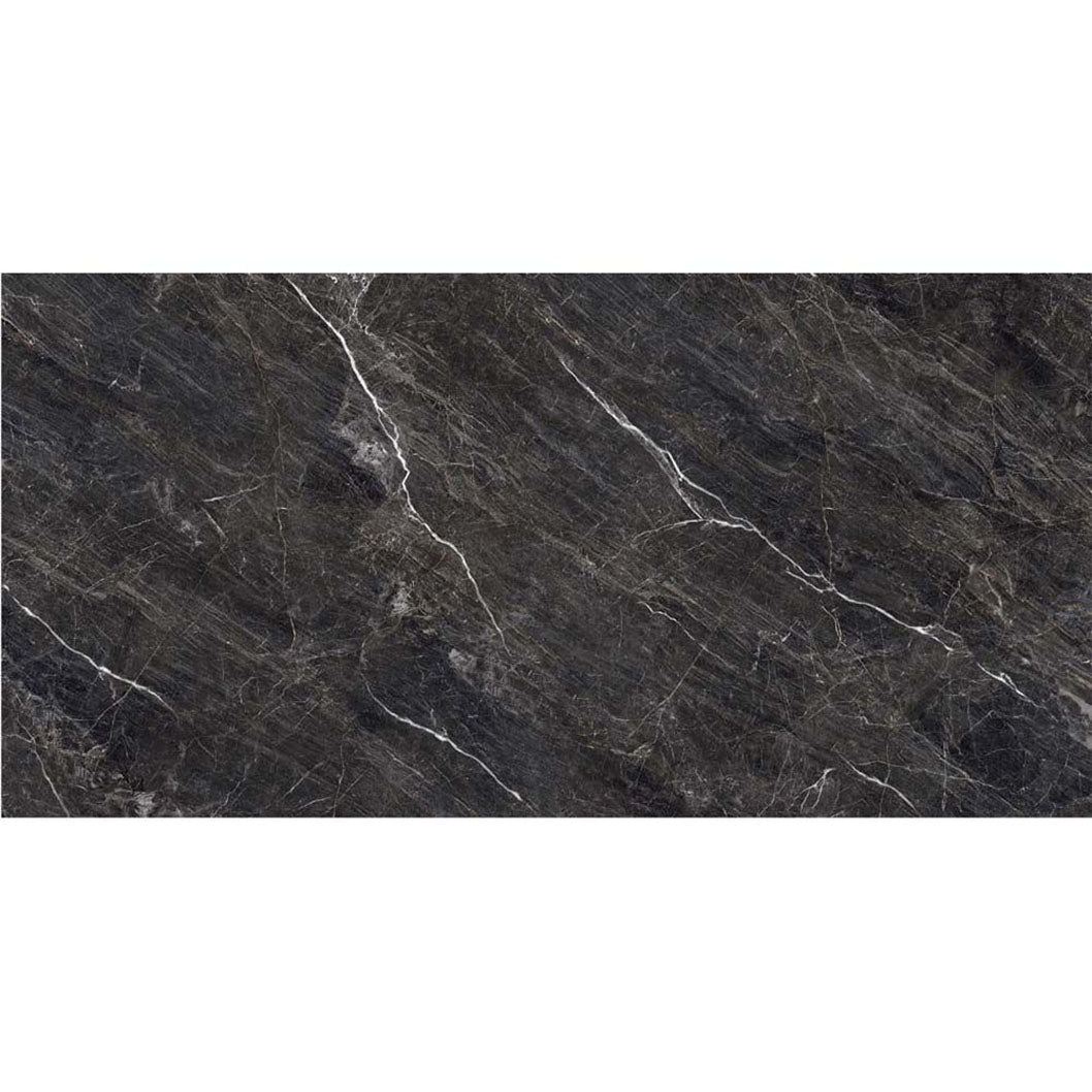 Verona Zeus Midnight Black Wall & Floor Tile 600x1200mm - JJ Building Materials