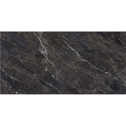 Verona Zeus Midnight Black Wall & Floor Tile 600x1200mm - JJ Building Materials