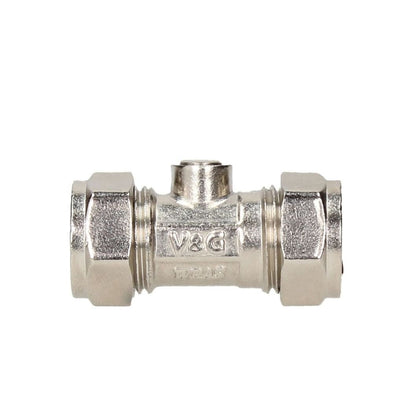 V&G Compression 15mm Chrome Isolation Valve - JJ Building Materials