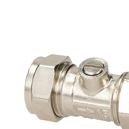V&G Compression 15mm Chrome Isolation Valve - JJ Building Materials