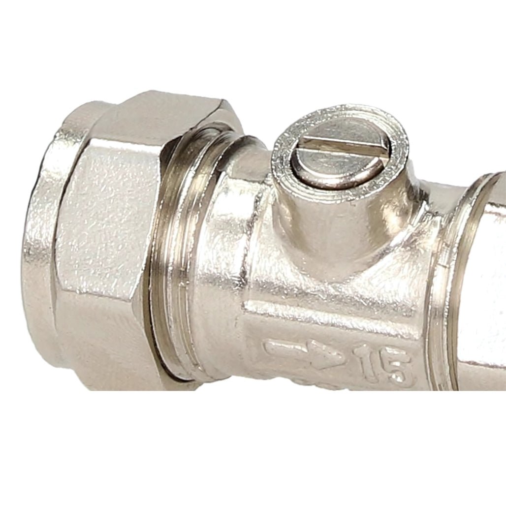 V&G Compression 15mm Chrome Isolation Valve - JJ Building Materials