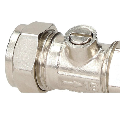 V&G Compression 15mm Chrome Isolation Valve - JJ Building Materials