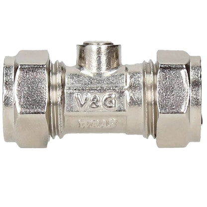 V&G Compression 15mm Chrome Isolation Valve - JJ Building Materials