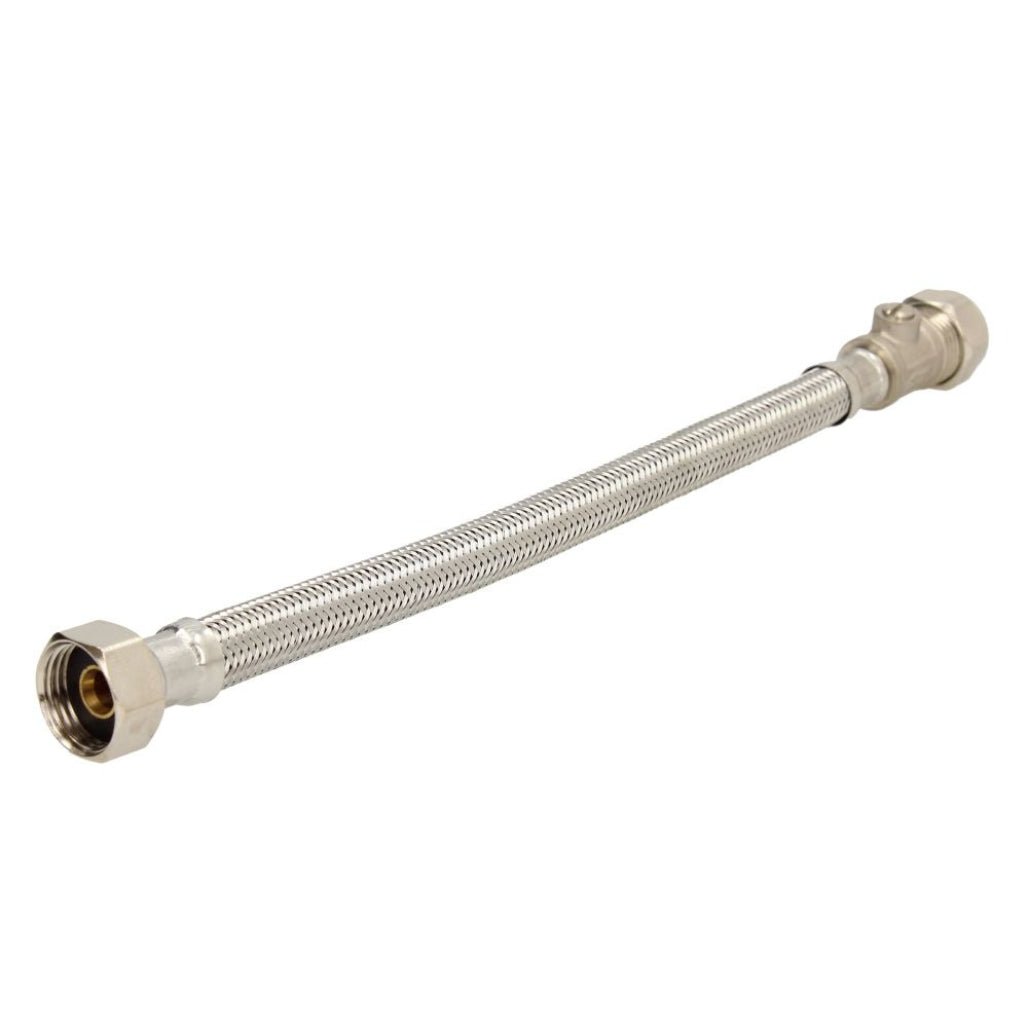 V&G Compression 15mm Iso x 1/2 300mm Flexi Tap Connector - JJ Building Materials