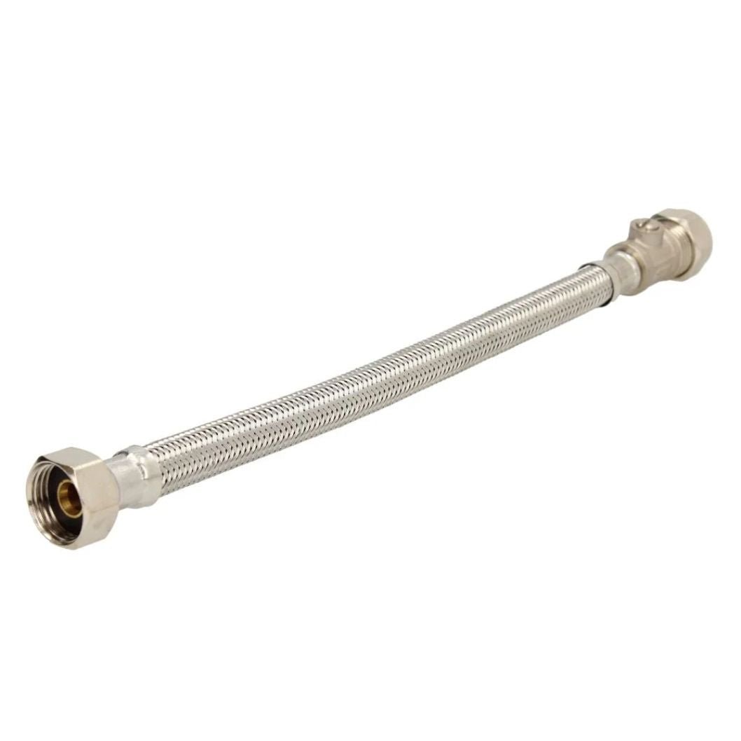 V&G Compression 15mm Iso x 1/2 300mm Flexi Tap Connector - JJ Building Materials