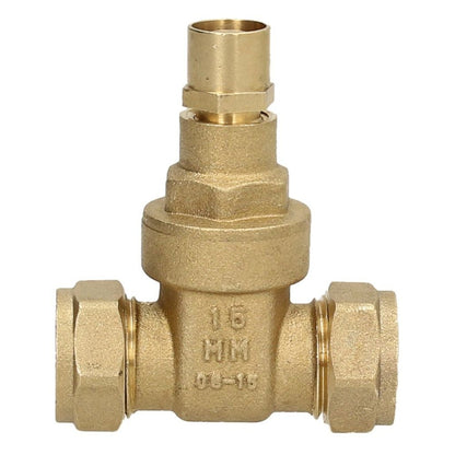 V&G Compression 15mm Lockshield Gate Valve - JJ Building Materials