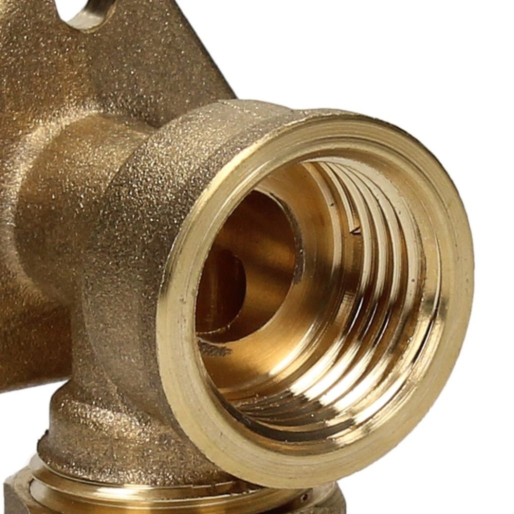 V&G Compression 15mm x 1/2 Backplate Elbow - JJ Building Materials