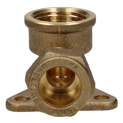 V&G Compression 15mm x 1/2 Backplate Elbow - JJ Building Materials