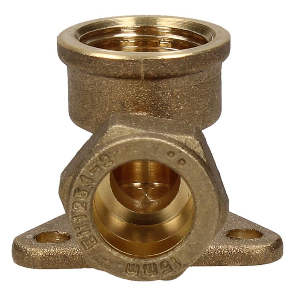 V&G Compression 15mm x 1/2 Backplate Elbow - JJ Building Materials